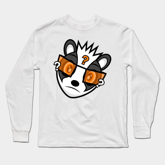 Confused Badger Æmber Long Sleeve T-Shirt by MOULE